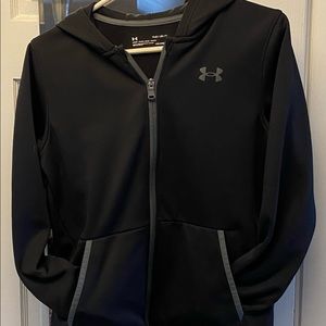 Underarmour zip up hoodie, youth large, new without tags